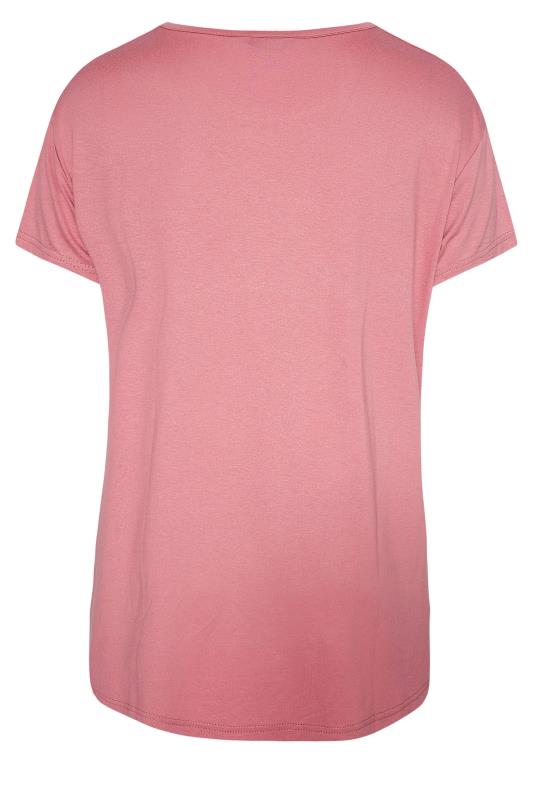 LIMITED COLLECTION Pink 'Be Kind' Leopard Print T-Shirt_BK.jpg
