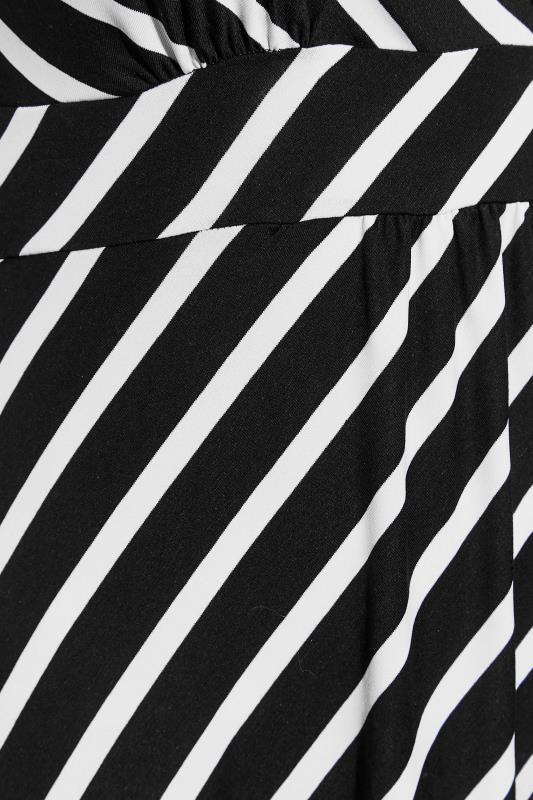Plus Size Black Stripe Swing Maxi Dress | Yours Clothing 5