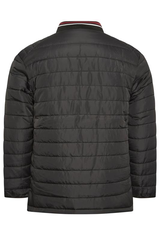D555 Big & Tall Black Padded Puffer Jacket 4