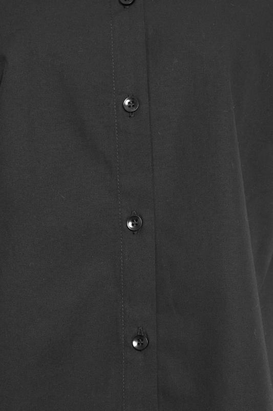 M&Co Black Fitted Cotton Poplin Shirt | M&Co 5