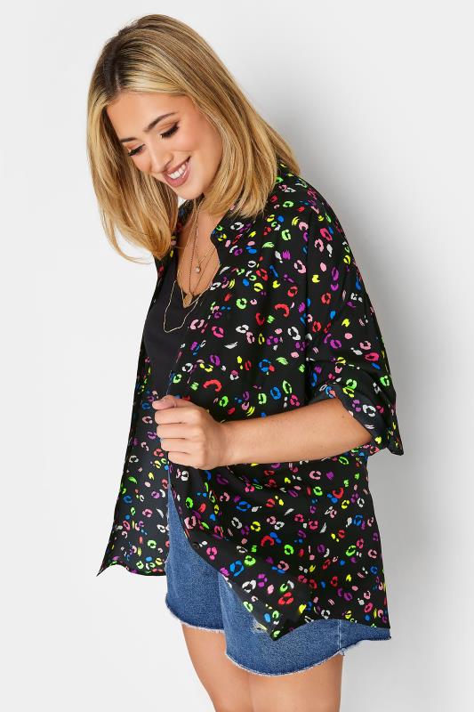 LIMITED COLLECTION Plus Size Black Leopard Print Shirt | Yours Clothing 4