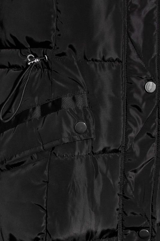 LTS Tall Women's Black Midi Puffer Coat | Long Tall Sally  5