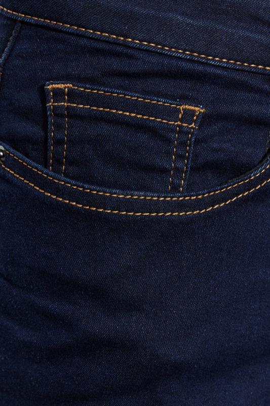 Petite Dark Blue Stitch Denim Skinny Jeans 3