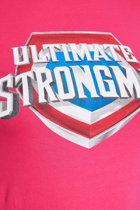 BadRhino Women's Pink Ultimate Strongman T-Shirt 3