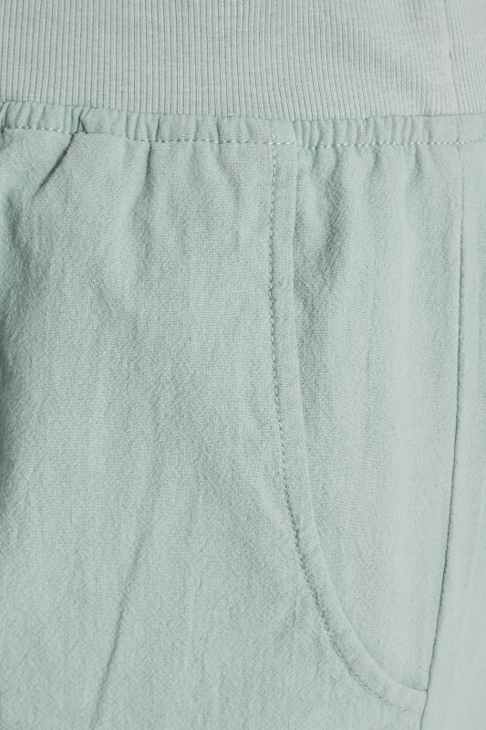 Curve Sage Green Cool Cotton Shorts 6