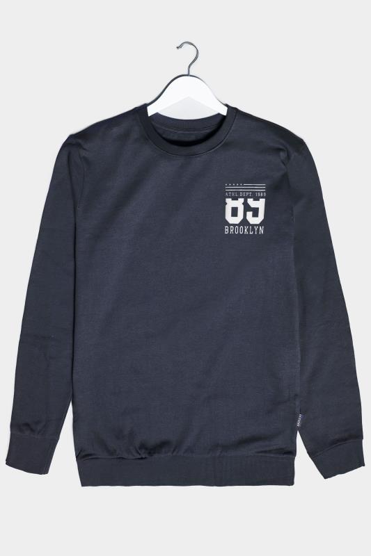 BadRhino Big & Tall Navy Blue Brooklyn 89 Sweatshirt 2