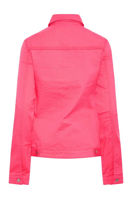 LTS Tall Hot Pink Denim Jacket 6