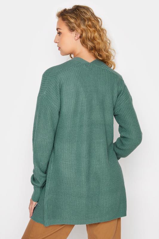 LTS Tall Green Knitted Cardigan 3