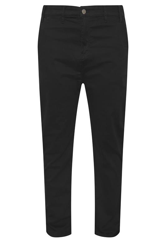 KAM Big & Tall Black Chino Trousers | BadRhino 2