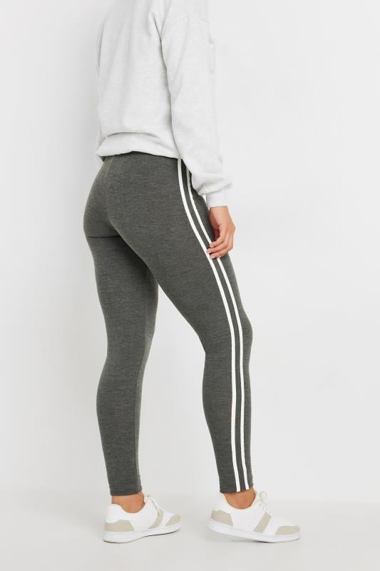 LTS Tall Charcoal Grey Stripe Leggings | Long Tall Sally 3