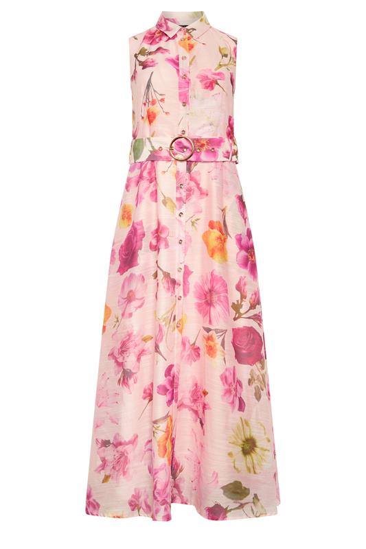 STAR Pink Floral Sleeveless Shirt Dress | StarByJM 5