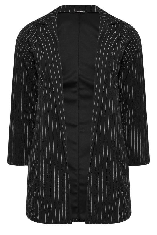 LIMITED COLLECTION Plus Size Black Pinstripe Blazer | Yours Clothing 7