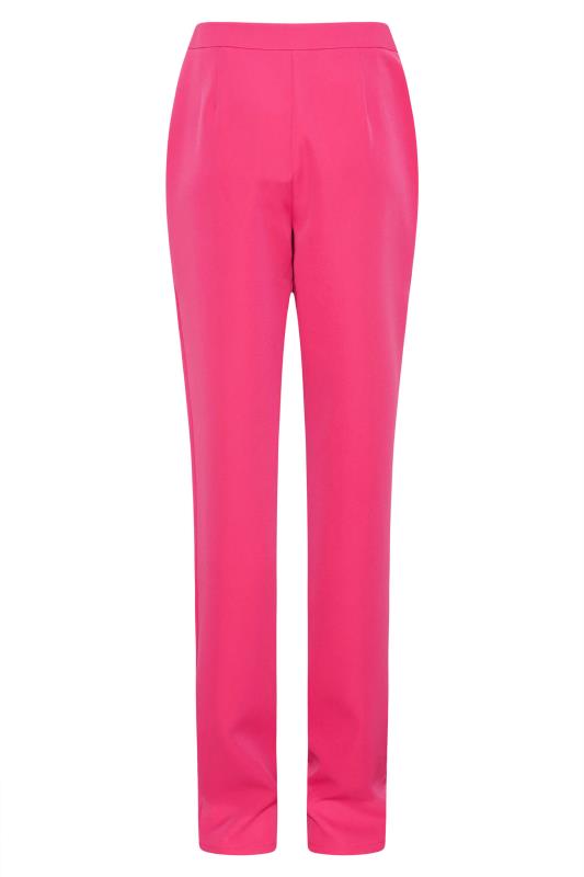 LTS Tall Hot Pink Scuba Slim Leg Trousers 5