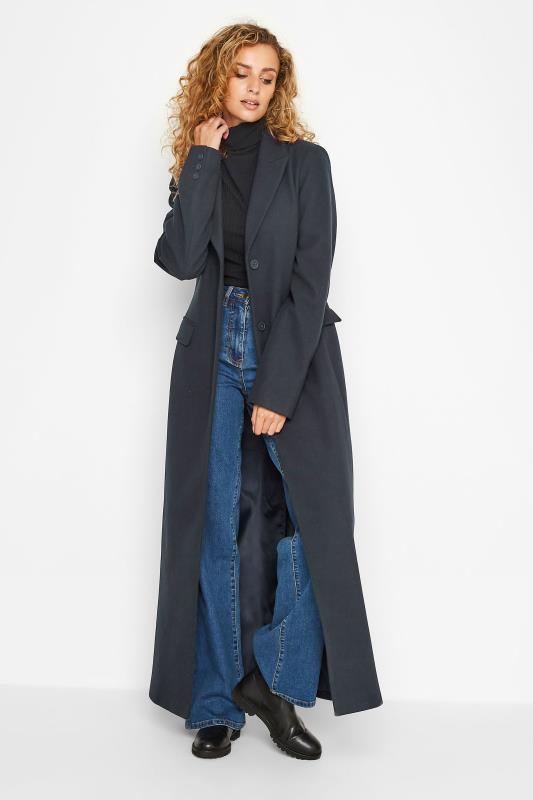 Tall Women's LTS Navy Blue Long Formal Coat | Long Tall Sally 3