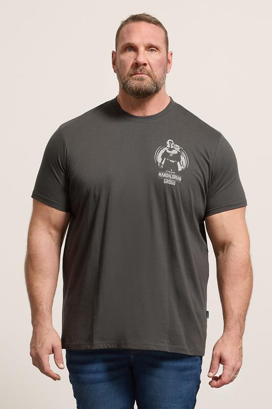 BadRhino Big & Tall camiseta con gráfico de Mandalorian & Grogu
