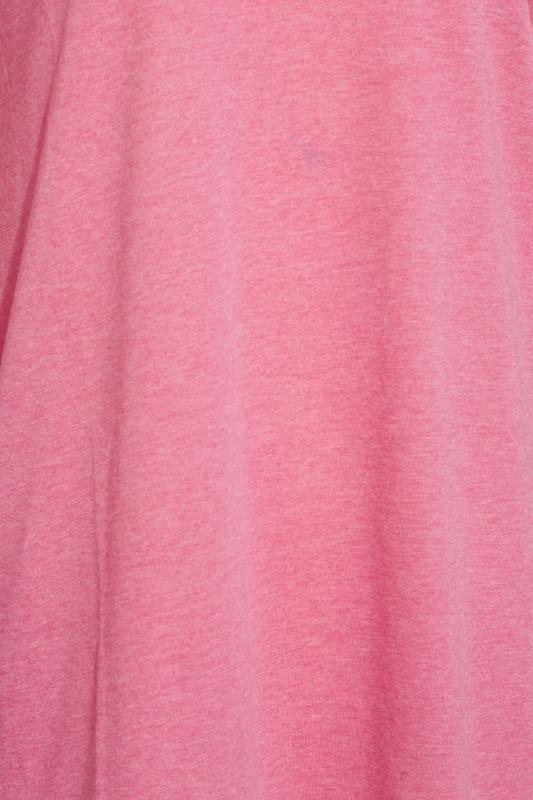 LTS Tall Pink Marl Long Sleeve T-Shirt 4