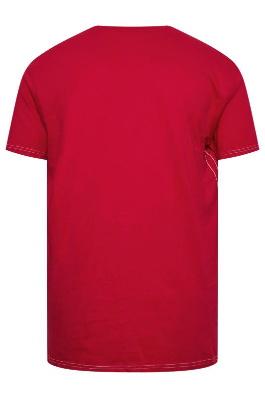 KAM Red Rudolph Graphic Print T-Shirt | BadRhino 4