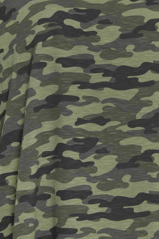 YOURS 2 PACK Plus Size Khaki Green & Black Camo Print T-Shirts | Yours Clothing 7