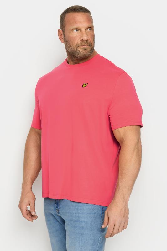 Men's  LYLE & SCOTT Big & Tall Pink Core T-Shirt