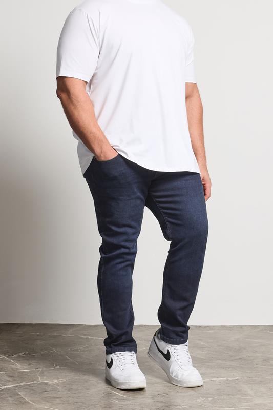  D555 - Jean stretch fuselé - Bleu-noir