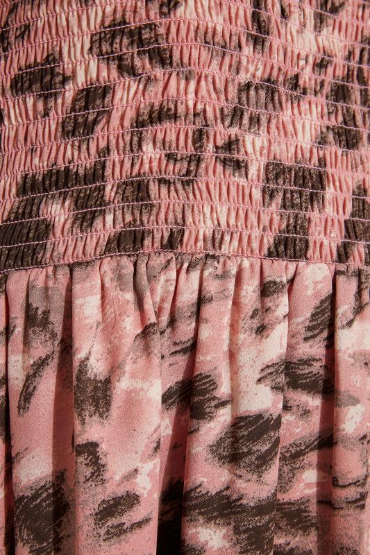 LIMITED COLLECTION Curve Pink Animal Print Bardot Midi Dress_Z.jpg