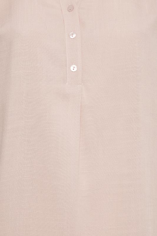 YOURS Plus Size Pink Half Placket Blouse | Yours Clothing
