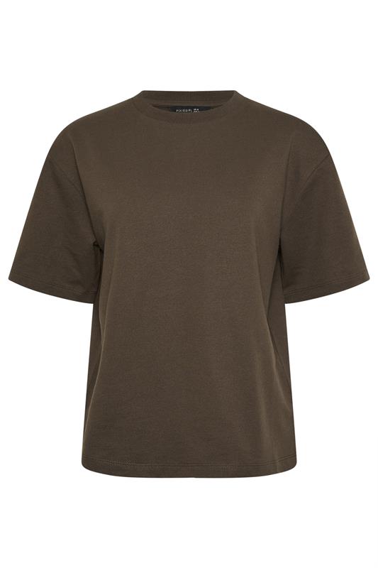 PixieGirl Petite Women's Chocolate Cotton Brown T-Shirt | PixieGirl 5