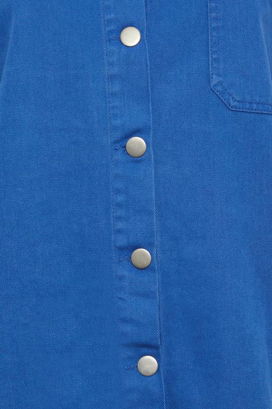 YOURS Plus Size Cobalt Blue Denim Shirt | Yours Clothing 6