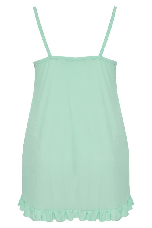 LIMITED COLLECTION Curve Mint Green Ribbed Nightdress_Y.jpg