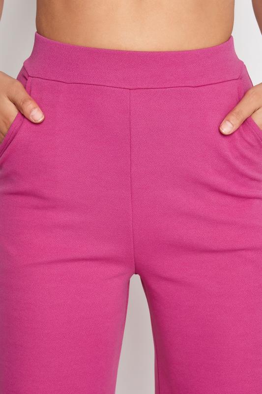 LTS Tall Pink Scuba Wide Leg Trousers 3