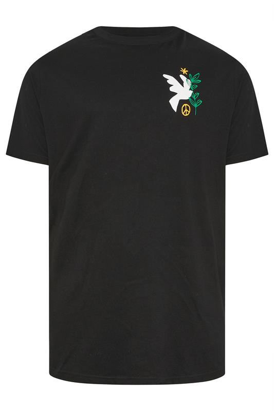 BadRhino Big & Tall Black Dove Graphic T-Shirt | BadRhino 8