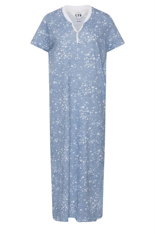 LTS Tall Women's Blue Star Print Maxi Nightdress | Long Tall Sally 6