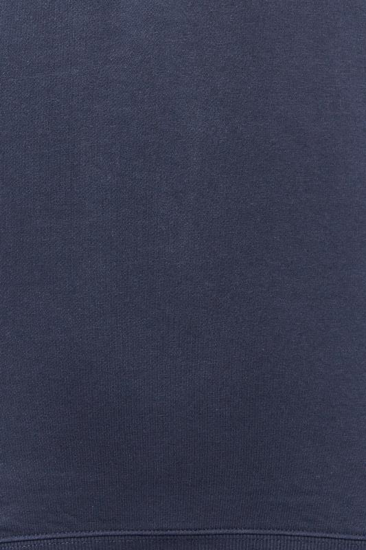 FARAH Big & Tall Navy Blue Quarter Zip Sweatshirt | BadRhino 3