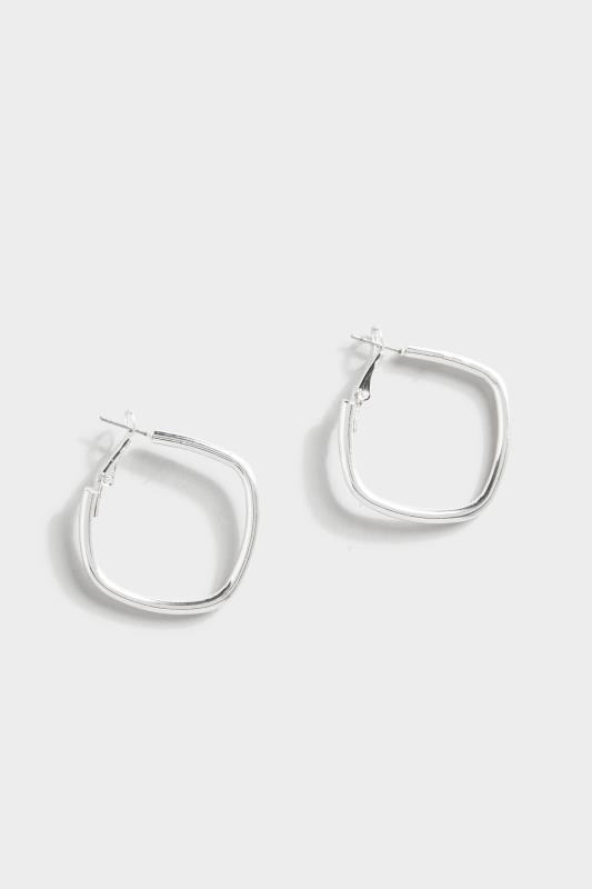 Square Hoop Earrings | Yours Clothing 3