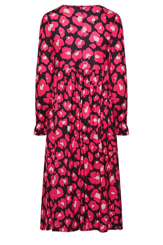 LIMITED COLLECTION Plus Size Pink Animal Print Dress | Yours Clothing 7