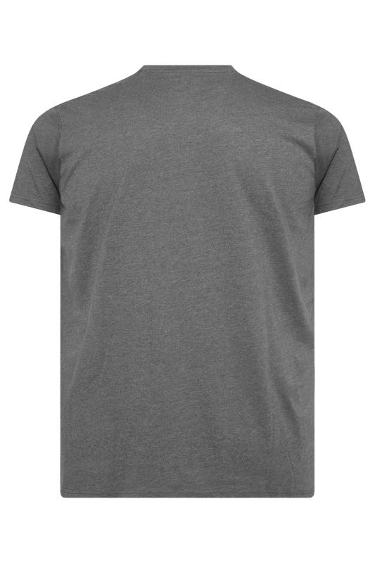 BadRhino Big & Tall Charcoal Grey Plain T-Shirt_BK.jpg