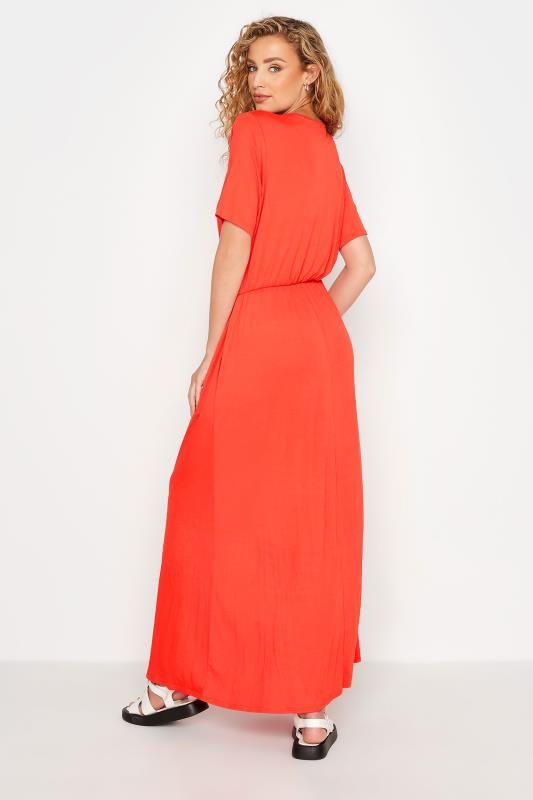 LTS Tall Orange Pocket Midaxi Dress 3