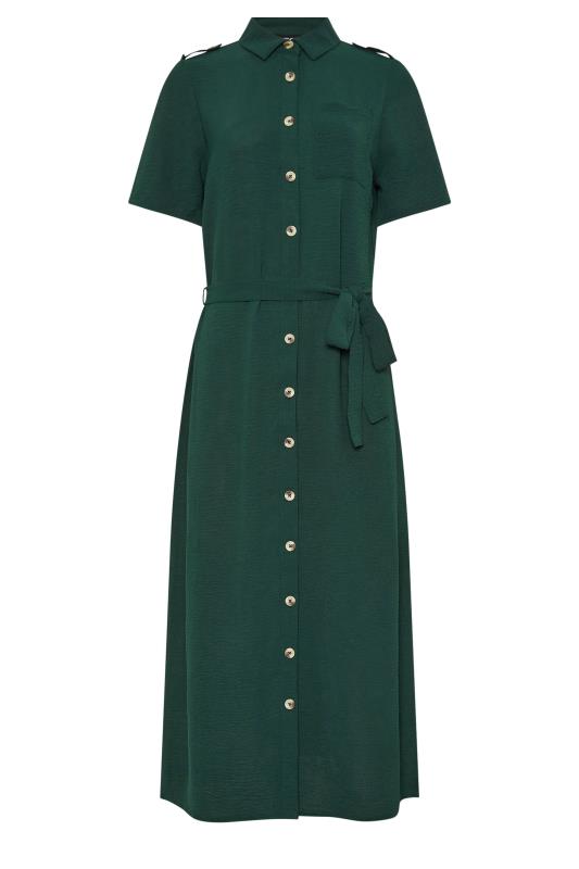 LTS Tall Women's Dark Green Button Through Midi Dress | Long Tall Sally 5