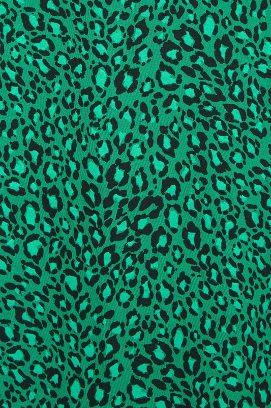 M&Co Green Leopard Print Jersey Midi Skirt | M&Co 3