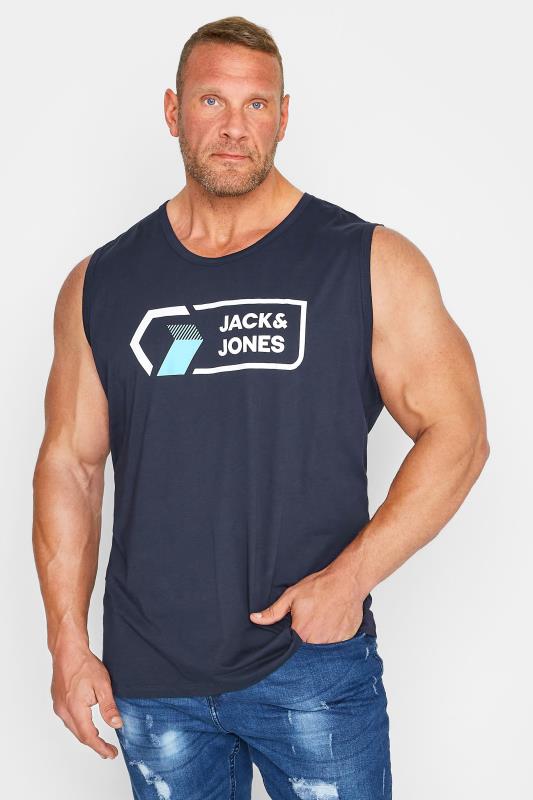Men's  JACK & JONES Big & Tall Navy Blue Logo Vest