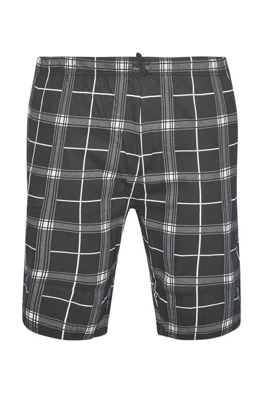BadRhino Big & Tall Black Check Print Pyjama Set_X2.jpg