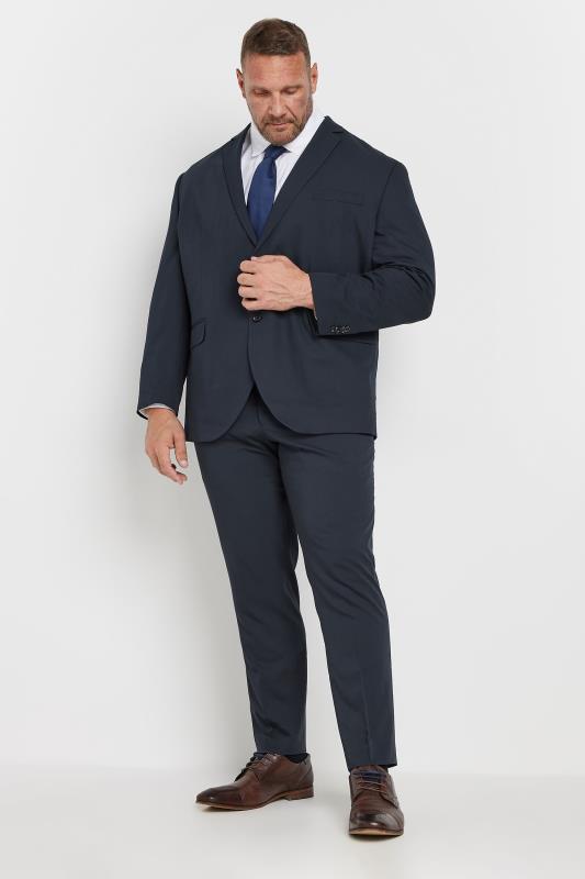 JACK & JONES Big & Tall Navy Blue 'Franco' Suit | BadRhino 1