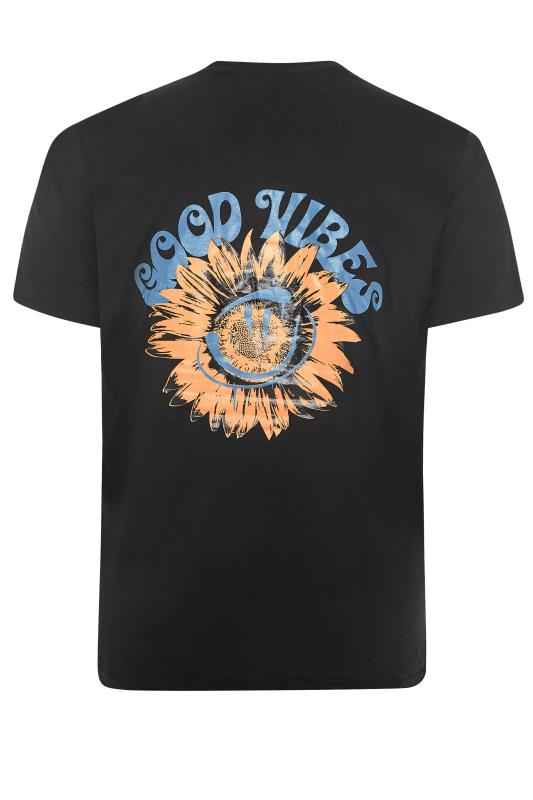 304 CLOTHING Big & Tall Black Good Vibes T-Shirt 5