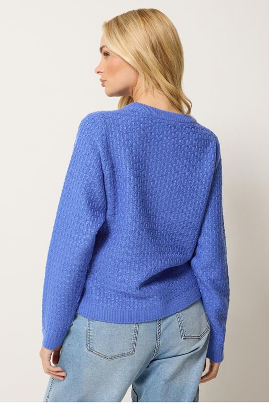 M&Co Cobalt Blue Button Up Cardigan | M&Co 2