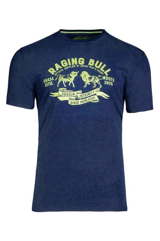 RAGING BULL Big & Tall Navy Blue Logo T-Shirt 2