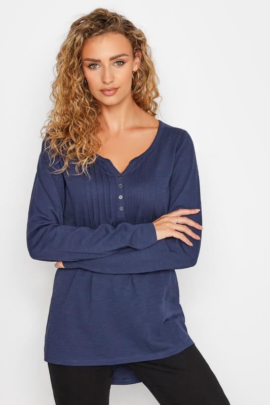  Tallas Grandes LTS MADE FOR GOOD Tall Blue Henley Top