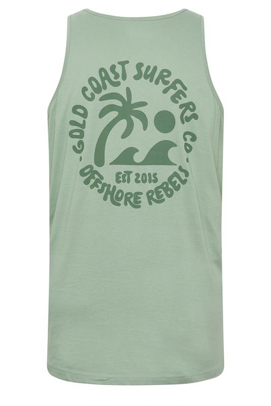 BadRhino Big & Tall Green Graphic Vest Top 8