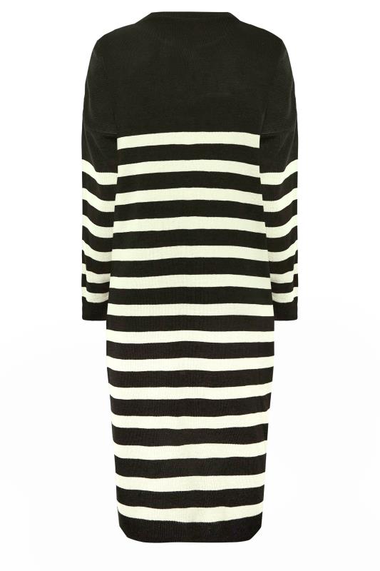 Plus Size YOURS Curve Black Stripe Jumper Dress | Yours Clothing  7