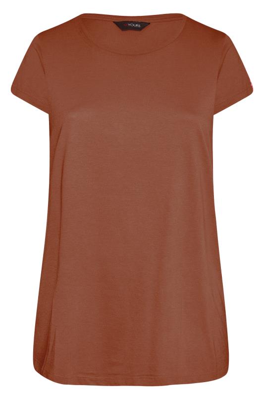 Curve Brown Short Sleeve T-Shirt_F.jpg