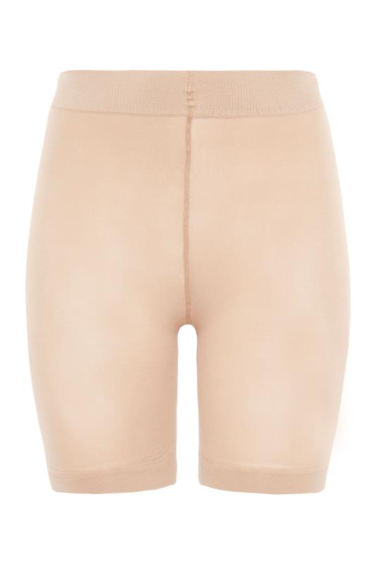 Nude Anti Chafing High Waisted Shorts | Yours Clothing 4